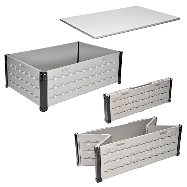 Palettenrahmen PE-HD 800x1200x400mm, faltbar